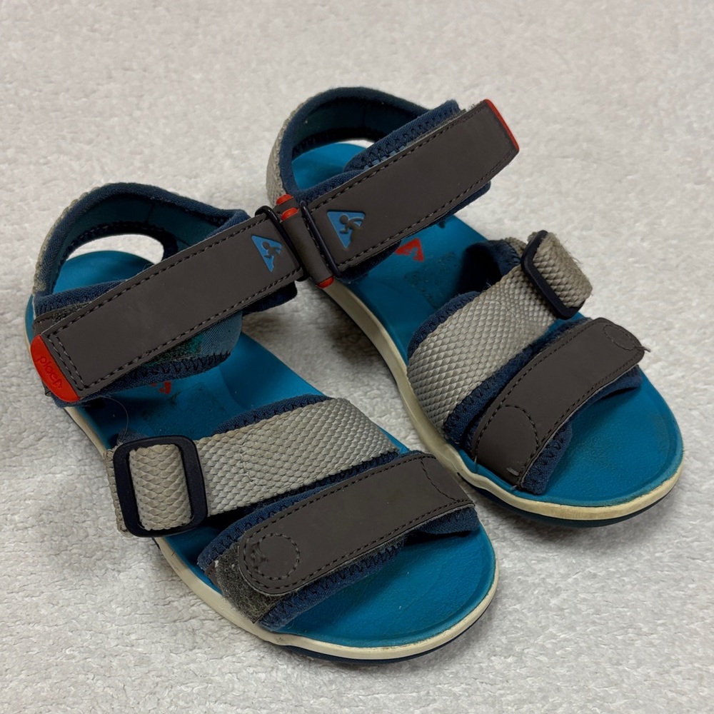 Plae aloha blue sport Kids Blue and Gray Sandals size 10